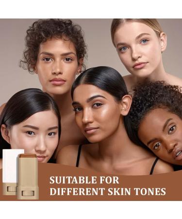 1 Pi ce B ton de fond de teint avec 1 houppette noire triangulaire s rum boosted Skin Tint Balm - Fond de teint hydratant solide - Buy Online on GoSupps.com