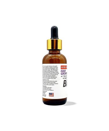 BIO7 Extra Strength Hair Growth Oil | 2 Fl Oz | Strengthen, Thicken, and Grow Your Hair | Condition Scalp | Prevent Breakage | Supply Nutrients | Increase Blood Circulation - Buy Online on GoSupps.com