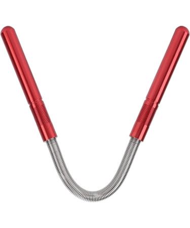 Stainless Steel Face Hair Remover - Manual Epilierer Beauty Spring Threading Tool for Lip Hair Removal | Red - Buy Online on GoSupps.com