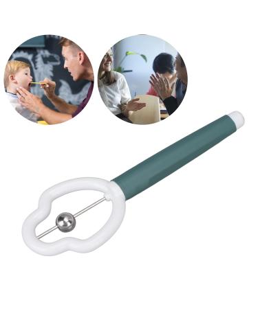 Natudeco Tongue Tip Trainer for Kids | Professional PP & Stainless Steel Oral Muscle Strength Device (Green) - Improve Tongue Function & Speech - Buy Online on GoSupps.com
