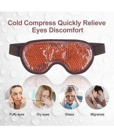 NEWGO Cooling Eye Mask - Reusable Hot Cold Therapy Gel for Puffy Eyes, Migraine, Dark Circles & Sinus Pain - Buy Online on GoSupps.com