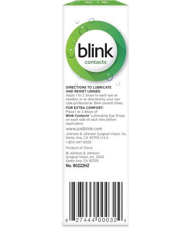 Buy Blink Contacts Lubricant Eye Drops - 0.34 oz (Pack of 4) | Fast International Shipping - Buy Online on GoSupps.com