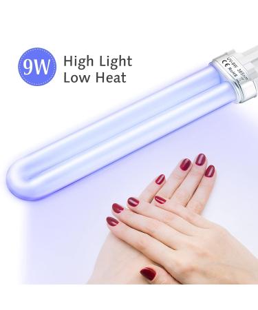 IMIKEYA 4pcs 9W 365nm UV Nail Dryer Lamp Replacement Bulbs for Gel Curing - Manicure Tool - Buy Online on GoSupps.com