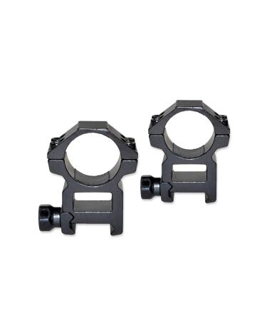 Sniper PT-25H4 1" High Profile Scope Rings for Picatinny/Weaver Rail with 4 Fasten Screws for More Security