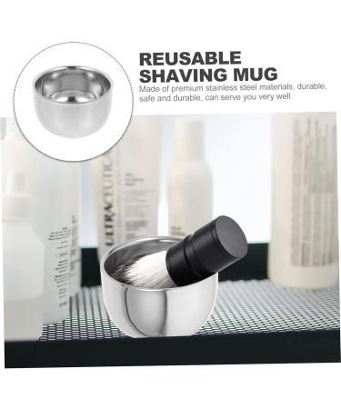 Luxury Minkissy 3-Piece Metal Shaving Set - Bartbrush Bowl Razor Cup & Tools | Premium 304 Stainless Steel Wet Shave Gift for Men - Buy Online on GoSupps.com