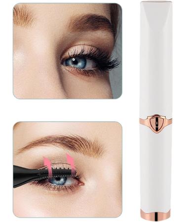 Heated Eyelash Curler: ABS Eyelash Curler Heat Makeup Tool USB Rechargeable Eyelash Curler Tool for Salon 2 Pieces (Black White) - Buy Online on GoSupps.com