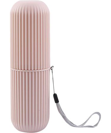 Manolyee Travel Toothbrush Holder - Multifunctional Toothbrush Case & Organizer for Home Business Camping | Pink Travel Container - Buy Online on GoSupps.com