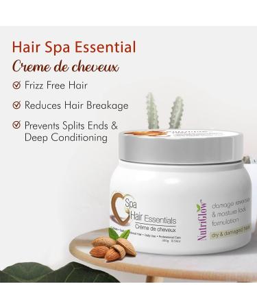 Nutri_Glow Hair Spa Cream 10.58 oz - Repair Dry & Damaged Hair Restore Moisture & Shine - Buy Online on GoSupps.com