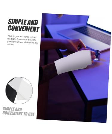 Ipetboom 2 Pairs Nail Lamp Gloves Manicure Gloves Anti Uv Gel Nail Lamp Uv Gloves Sunblock Gloves Nail Art Accessory Gloves to Protect Manicure Anti-uv Nail Supplies Nylon - Buy Online on GoSupps.com