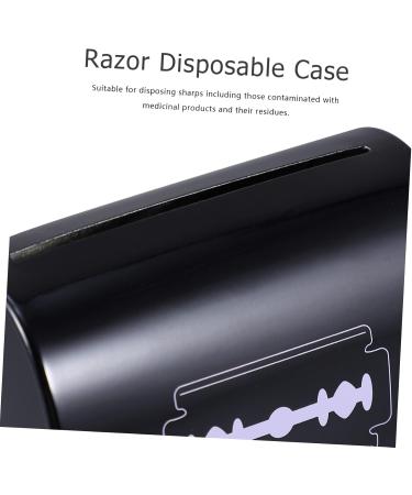 Skisuno 2-Stage Blade Storage Box | Disposable Razor & Salon Blade Dispenser for Men | Durable & Convenient Disposal Solution - Buy Online on GoSupps.com