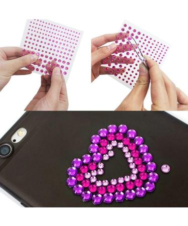12 Sheets Self-Adhesive Rhinestone Stickers for Nail, Eye, Face & Body Makeup - Festival DIY Craft Jewels Decor - Buy Online on GoSupps.com