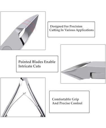 ProMax Professional Grade Cuticle Nipper/Cuticle Cutter/Clipper Made of High Grade Stainless Steel Brush Finish-Flat- Double Spring For Nail Art Tool and Manicure/Pedicure (Full Jaw)10-10027 - Buy Online on GoSupps.com