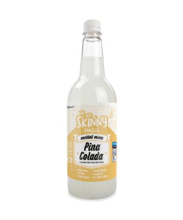 Skinny Food Co Sugar-Free Pina Colada Martini Skinny Cocktail Mixer 1 Litre - Low Calorie 0g Sugar - Vegan Gluten-Free & Keto Friendly - Tropical flavour with Mango Passion Fruit & Orange