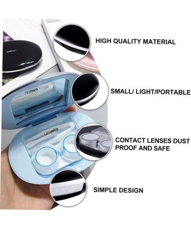 Solustre 3-in-1 Contact Lens Case Set | Travel-Friendly Holder & Cleaning Kit | International Shipping Available - Buy Online on GoSupps.com