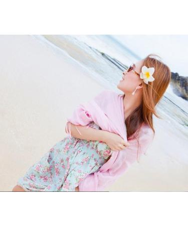 Demarkt Plumeria Hair Clips - Yellow Flower Hair Accessories | 4cm DIY Hair Clips for All Styles - Buy Online on GoSupps.com