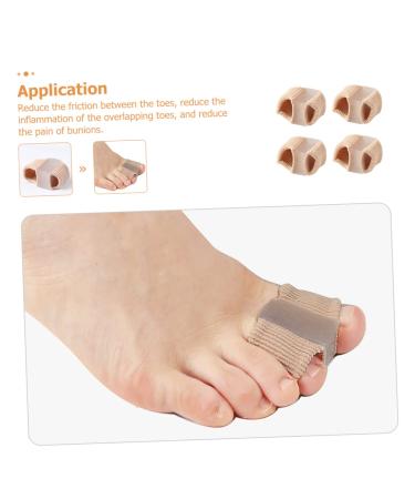 Hemoton 4pcs Toe Straightener Wraps Big Toe Separator with Adjustable Silicone Dividers - Foot Care Supplies for Toe Separation and Pain Relief - Buy Online on GoSupps.com