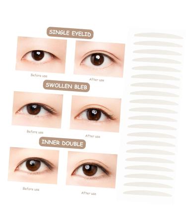 Housoutil 20 Sheets Double Eyelid Sticker Tape Makeup Tool Beauty Supplies Tool Stickers Glue- Self Adhesive Makeup Stickers Invisible Eye Stickers Cosmetic Beauty Products - Buy Online on GoSupps.com