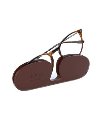 Nooz Optics - Blue light filter glasses without prescription women and men for screen smartphone gaming or television - Oval form - Alba collection unit size Tortoise
