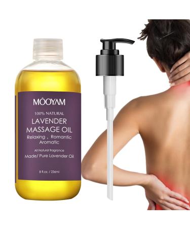 Lavender massage oil lavender cellulite remover massage oil-lavender oil soothing massage oil plant extract for the full body massage Rianpesn