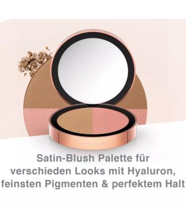 M. Asam Magic Finish Satin Blush Palette - Dark Honey & Nude Flush (4g) | Vegan Ultra-Fine Pigments for Perfect Hold - Buy Online on GoSupps.com