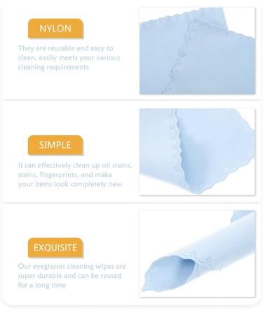 ULTECHNOVO 50pcs Flannel Lens Cleaning Cloths - Double Sided Eyeglass & Screen Cleaner Wipes for Glasses & Lenses - Premium Fiber Wipe for Optimal Cleaning - Buy Online on GoSupps.com