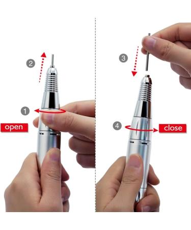Electric Nail Drill Handpiece 35000rpm Pedicure Nail Art Tool Nail Polisher Grinder Manicure Nail Drill Pen for Home for Salon - Buy Online on GoSupps.com