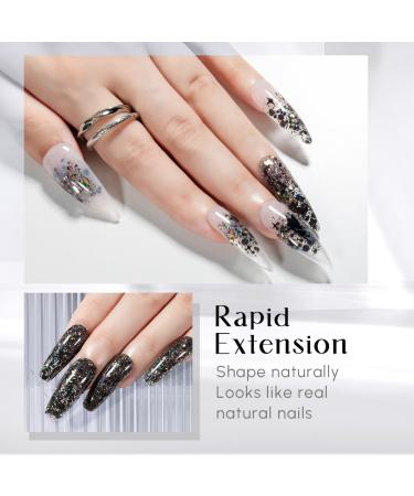 Buy Aokitec 60ml Nail Extension Gel - UV & Acrylic Nail Design Gel for Salon & DIY - Diamond Black - Buy Online on GoSupps.com