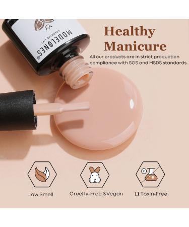 Modelones Nude Brown Gel Nail Polish Set - 6 Colors, Neutral Fall Tan White Kit for All Seasons, Soak Off, No Wipe, Halloween & Thanksgiving Gifts for Women - Classic Nude Collection - Buy Online on GoSupps.com