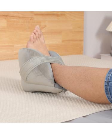 FANWER Heel Protectors - Foot Support Pillow for Pressure Sores & Pain Relief - 1 Count Gray - Buy Online on GoSupps.com