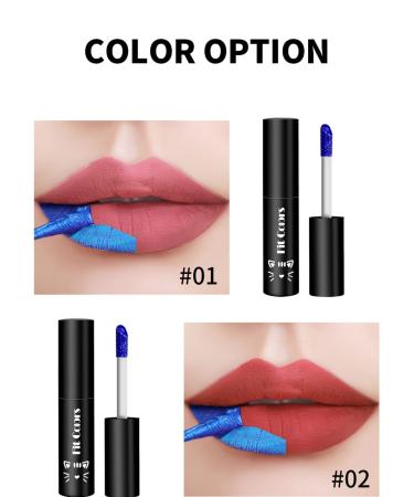2PC Peel Off Lip Gloss Set | Long Lasting Lip Tint & Stain | Waterproof Lipstick for Women & Girls 01&03 - Buy Online on GoSupps.com