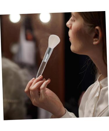 Healeved Wool Makeup Brush Blush Brush Women Makeup Tools Small Brush for Makeup Facial Makeup Brush Powder Brush for Loose Powder Cosmetic Make up Face Powder Brush Plastic Handle 17.50X3.00X2.50CM As Shown - Buy Online on GoSupps.com