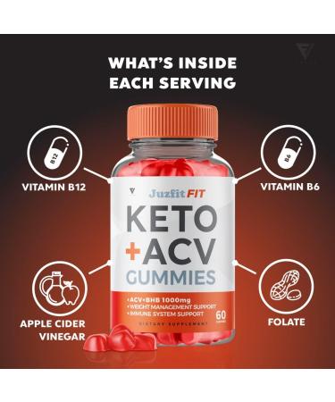3 Pack Juzfiit ACV Keto Gummies for Weight Loss - 180 Gummies - Buy Online on GoSupps.com