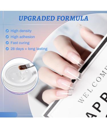 Intobas 2x15g Clear Builder Gel for Nails - UV/LED Nail Polish for Extensions & Nail Art - Buy Online on GoSupps.com