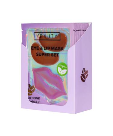 Yeauty Super Set Caffeine Charger - Ultimate Eye & Lip Mask | Hydrate & Revitalize with Caffeine Hyaluron & Peptides - Buy Online on GoSupps.com