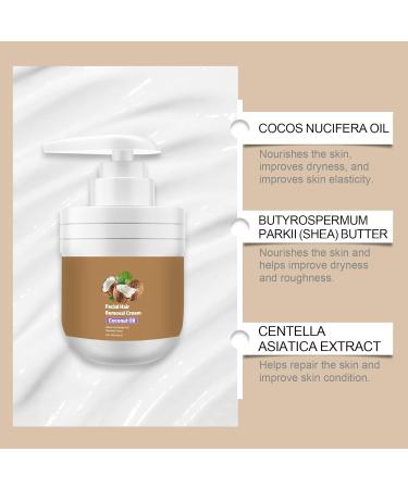  CongRong Coconut oil facial hair removal cream for sensitive skin non-irritating gentle fast painless and soothing long-lasting hair removal effect natural hydration (3 pcs) - Buy Online on GoSupps.com