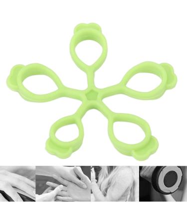Silicone Finger Stretcher Flower Shape Springback Decompression Hand Grip Strengthener for Office Outdoors (Light Green 6.6lb) - Buy Online on GoSupps.com