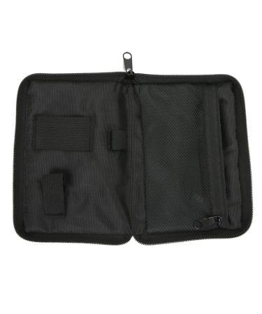 Fublazeze Blood Glucose Meter Storage Bag Blood Pressure And Oxygen Meter Carrier Organizer Black Zipper Storage Bag Household Diabetes Bag