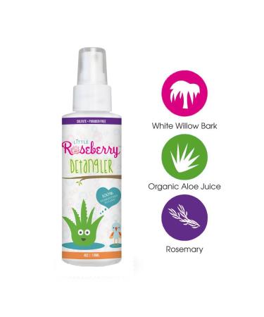 Organic Hair Detangler Spray for Kids - Natural Aloe & Vitamins Chemical-Free Leave-In Conditioner (2 Pack) - USA Made - Buy Online on GoSupps.com