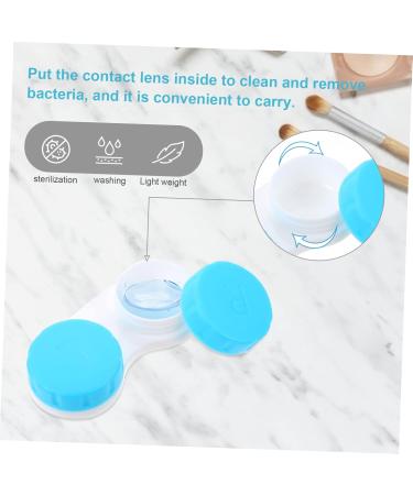 Buy SOLUSTRE 60 PCS Contact Lens Cases with Mirror - Travel-Friendly Plastic Storage in Assorted Colors | International Shipping Available - Buy Online on GoSupps.com
