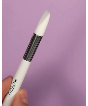 MOYOU LONDON Double-Sided Nail Art Pens for Gel Polish - Nail Brushes for Gel Nails and Nail Wraps Silicone brushes for art and Cuticle Pusher Nail Art Tools Manicure pen - White - Buy Online on GoSupps.com