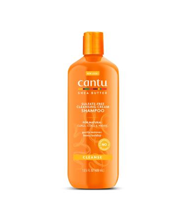 Cantu Sulfate-Free Cleansing Cream Shampoo with Shea Butter for Natural Hair, 13.5 fl oz (Packaging May Vary) 13.5 Fl Oz (Pack of 1)