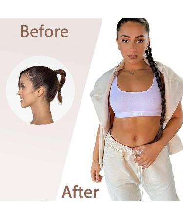 Kachanaa 30 Inch Long Braided Ponytail Extension for Women in 1B-Black - Buy Online on GoSupps.com