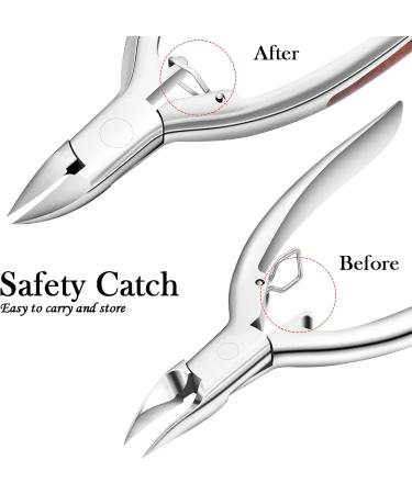 Sharp Ingrown Toenail Clippers Precision Toenail Clippers for Thick and Ingrown Nails Stainless Steel Nail Clipper Scissors Cutter Basic Nail Clipper - Buy Online on GoSupps.com