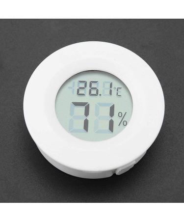 Mini Digital Hygrometer Thermometer - Indoor Temperature Monitor for Reptiles | Large LCD & Backlight - White - Buy Online on GoSupps.com