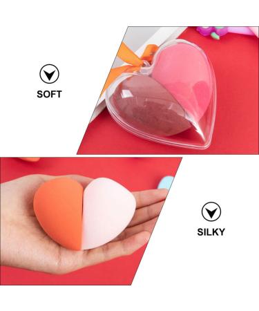 Housoutil Heart-Shaped Makeup Sponge Set - 6 Boxes of Highlighter & Eyeshadow Applicators for Flawless Skin Care | Travel-Friendly Makeup Tools - Buy Online on GoSupps.com