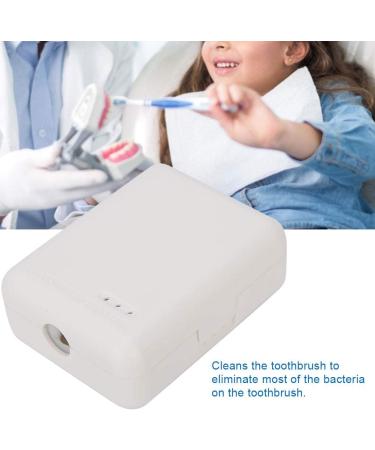 Toothbrush Holder Toothbrush Sterilizer Portable Wall-Mounted Ultraviolet Toothbrush Head Sterilizer UV Disinfection Case(White) - Buy Online on GoSupps.com