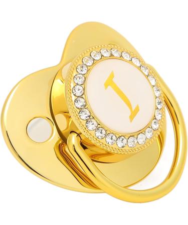 Hyuduo Personalized Golden Baby Pacifier - Safe Curved Design with Clips | Newborn Essentials for 6-18 Months - Buy Online on GoSupps.com