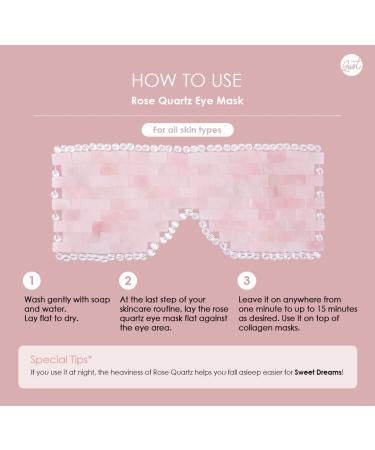 Glowiest Rose Quartz Eye Mask | 100% Real Stone for Anti-Aging Fine Lines & Puffiness Relief | Hot & Cold Therapy - Buy Online on GoSupps.com