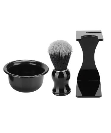 Premium 3pcs Beard Shaving Brush Set - Facial Hair Cleaning & Styling Tools for Men | International Shipping Available - Buy Online on GoSupps.com