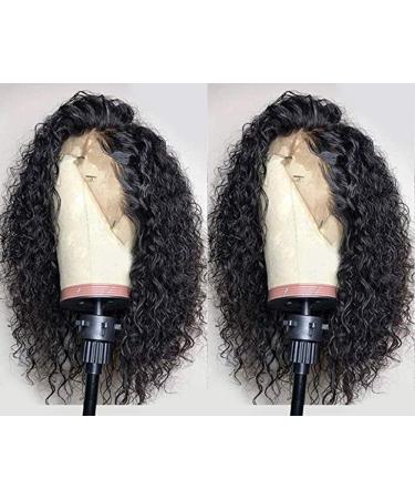 Swetcurly 13x4 Lace Front Glueless Wave Synthetic Wig - 14 Inch Short Bob Heat Resistant Natural Hairline for Black Women - Buy Online on GoSupps.com